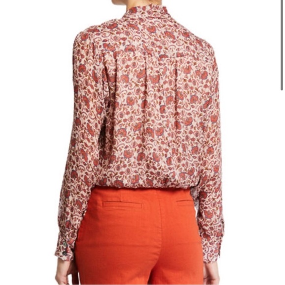 Ramy Brook Winslow Tie-Neck Blouse Top - Picture 2 of 7